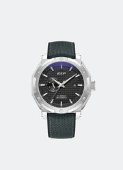 Jam Tangan Expedition Automatic Men Automatic Band Silver Black Pattern 45mm E6385BANSSBA
