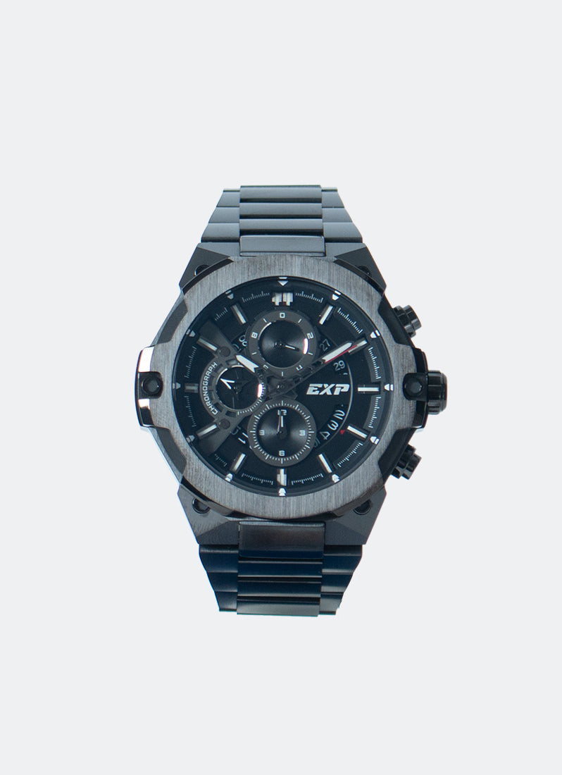 Jam Tangan Expedition Chronograph Men Quartz Band Black Black 44.6mm E6838MCBIGBA