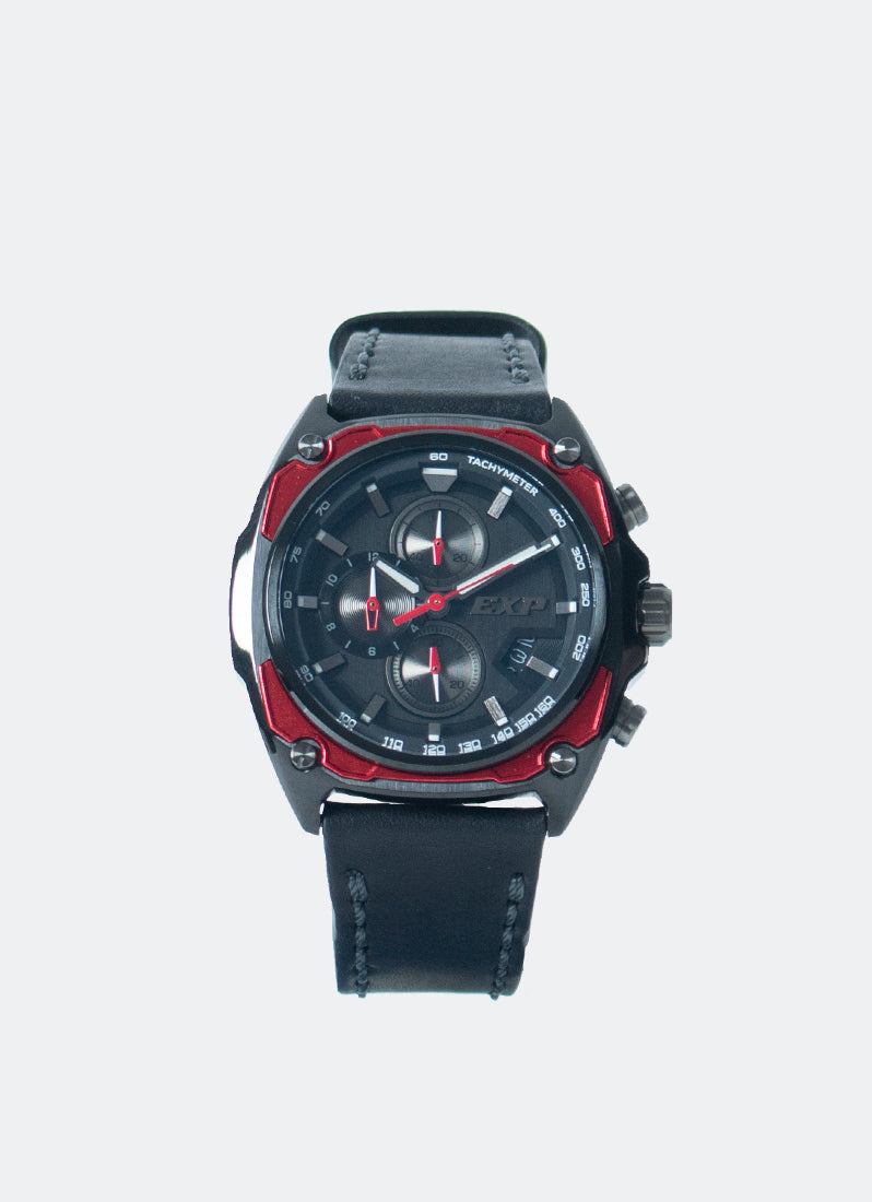 Jam Tangan Expedition Chronograph Men Quartz Band Black Black 44mm E6835MCLEPBARE