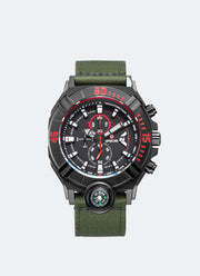 Jam Tangan Expedition Chronograph Men Quartz Band Black Black 48mm E6772MCNIPBA