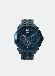 Jam Tangan Expedition Chronograph Men Quartz Band Black Blue 45.5mm E6402BCBUBBU