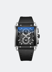 Jam Tangan Expedition Chronograph Men Quartz Band Silver Black 40x50.5mm E6731GCLTBBA