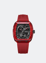 Jam Tangan Expedition Ladies Quartz Band Red Black 38 x 41mm E6814MFRIGDGRE