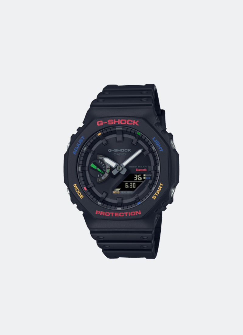 Jam Tangan G-Shock Digital Analog Black Dial Black Resin Strap 45.4mm Men GA- B2100FC-1ADR