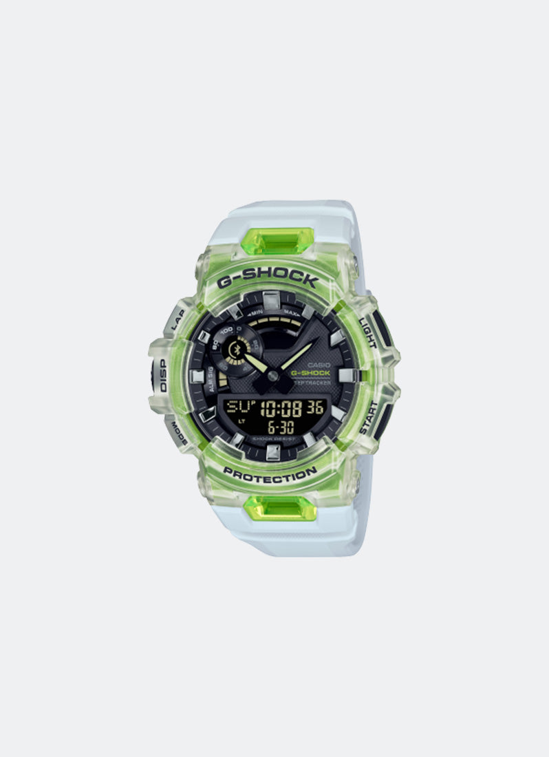 Jam Tangan G-Shock Digital Analog Black Dial White Resin Strap 48.9mm Men GBA-900SM-7A9DR