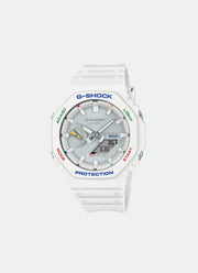 Jam Tangan G-Shock Digital Analog White Dial White Resin Strap 45.4mm Men GA- B2100FC-7ADR