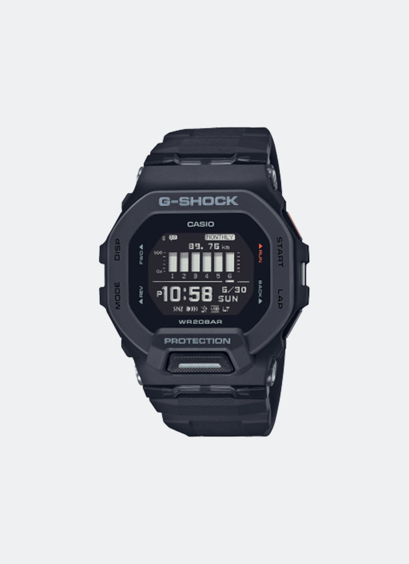 Jam Tangan G-Shock Digital Black Dial Black Resin Strap 45.9mm Men GBD-200-1DR