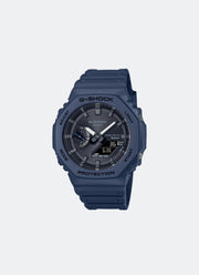 Jam Tangan G-Shock Digital analog Black Dial Blue Resin Strap 45.4mm Men GA-B2100-2ADR