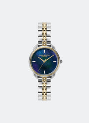 Jam Tangan Olivia Burton Art Deco 2.0 Navy & 2-Tone Bracelet 30mm 24000296