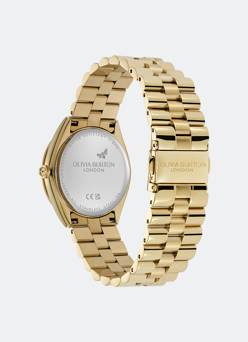 Jam Tangan Olivia Burton Bejewelled Cherry Lacquer & Rose Gold Bracelet 34mm 24000272