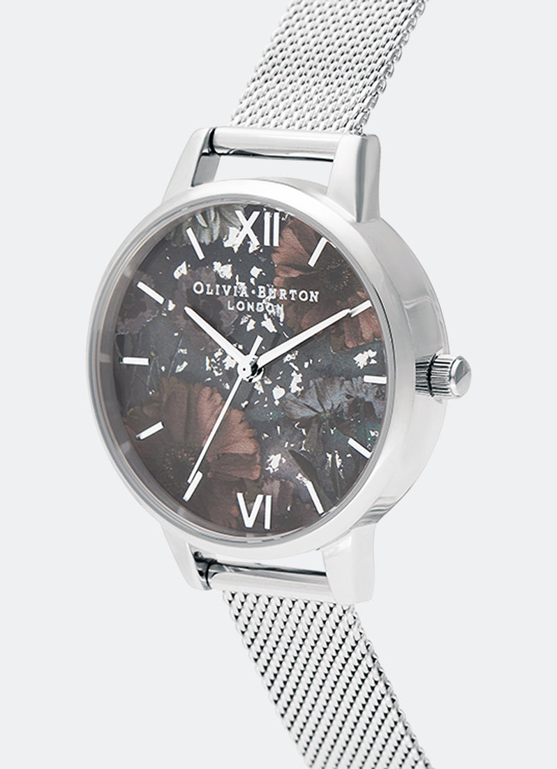 Jam Tangan Olivia Burton Celestial Demi Dial Black & Silver Mesh - OB16GD23 1