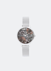Jam Tangan Olivia Burton Celestial Demi Dial Black & Silver Mesh - OB16GD23 1