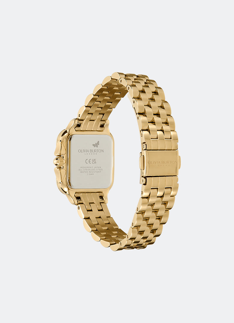 Jam Tangan Olivia Burton Classic Grosvenor Gold Bracelet 28mm 24000084