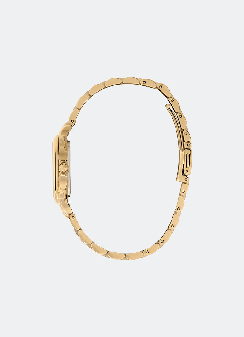 Olivia Burton Classic Grosvenor Gold Bracelet 28mm Side