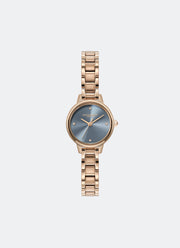 Jam Tangan Olivia Burton Classic Mini Chalk Blue & Rose Gold Bracelet 23mm - 24000243