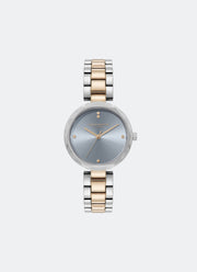 Jam Tangan Olivia Burton Classic T-Bar Chalk Blue Dial 3 Link Bracelet 32mm - 24000261