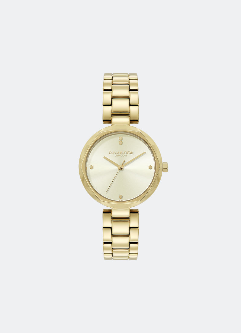 Jam Tangan Olivia Burton Classic T-Bar Ivory Dial 3 Link Bracelet 32mm - 24000260
