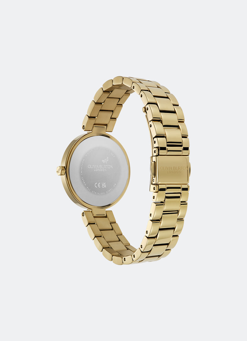 Jam Tangan Olivia Burton Classic T-Bar Ivory Dial 3 Link Bracelet 32mm - 24000260