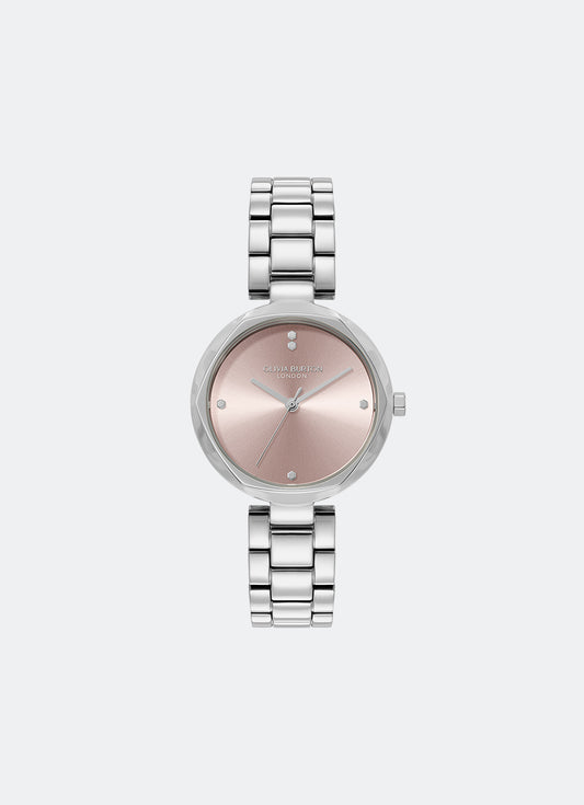 Jam Tangan Olivia Burton Classic T-Bar Mellow Rose Dial 3 Link Bracelet 32mm - 24000259