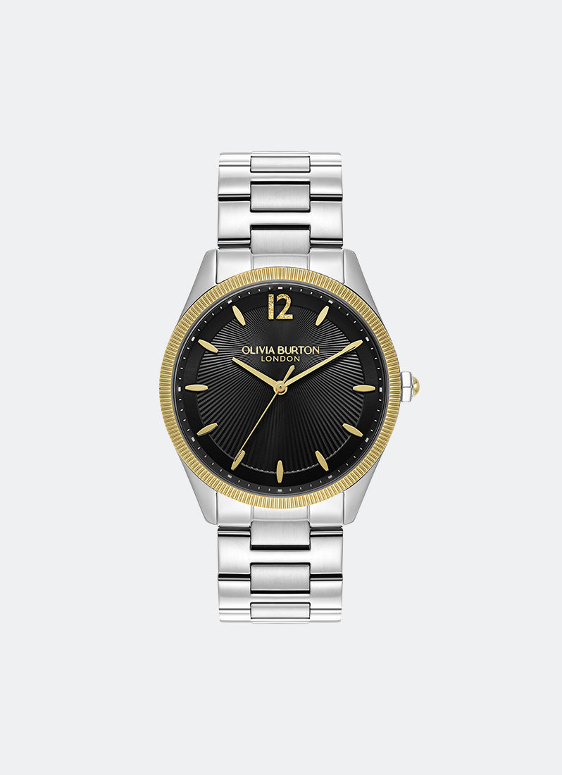 Jam Tangan Olivia Burton Coin Edge Bezel TT SS/GP with GP 38mm - 24000180