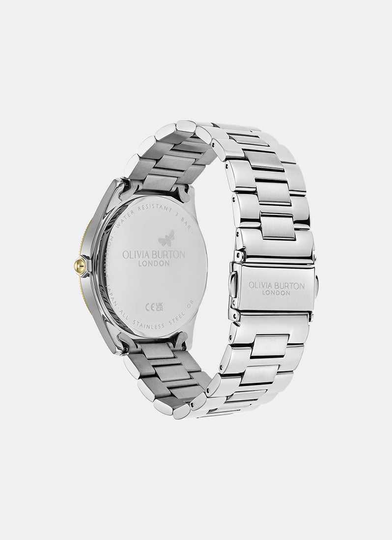 Jam Tangan Olivia Burton Coin Edge Bezel TT SS/GP with GP 38mm - 24000180