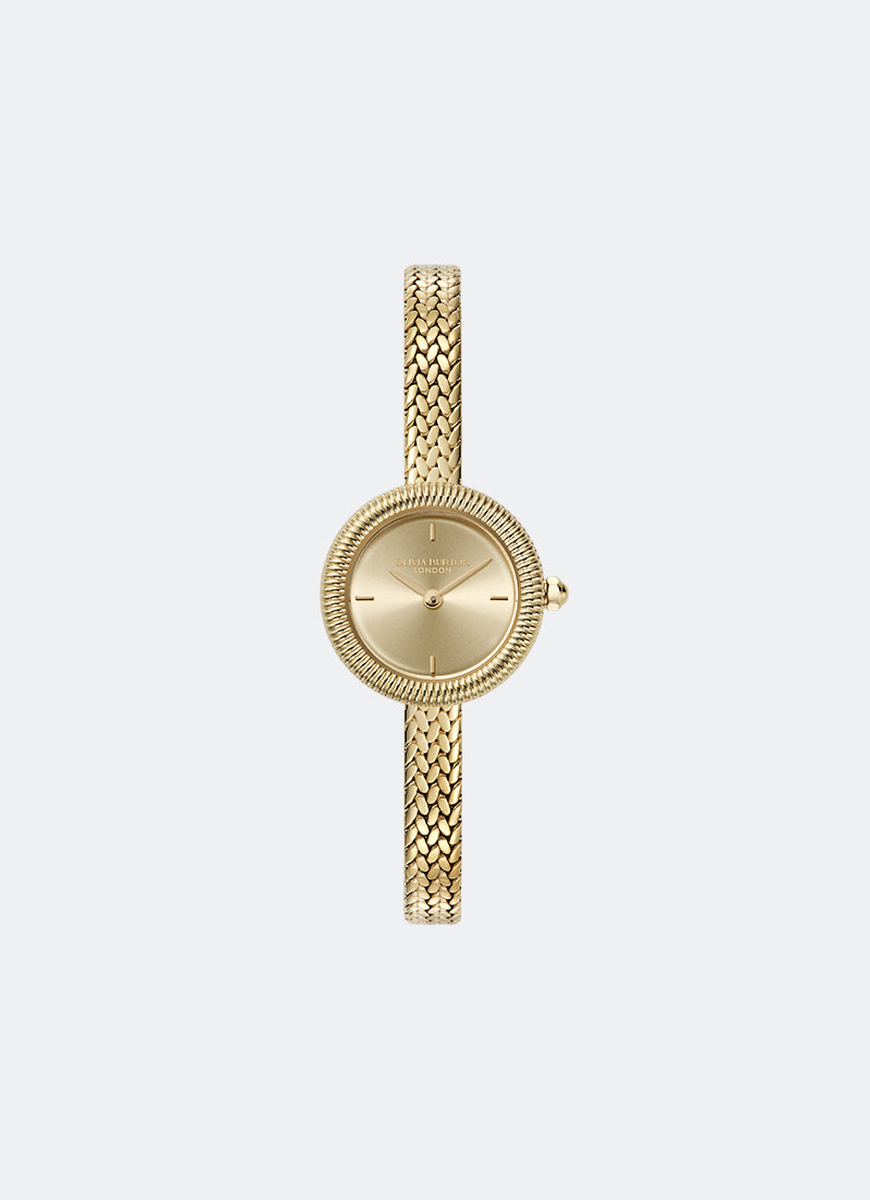 Jam Tangan Olivia Burton Finery Gold Mesh 20mm 24000279