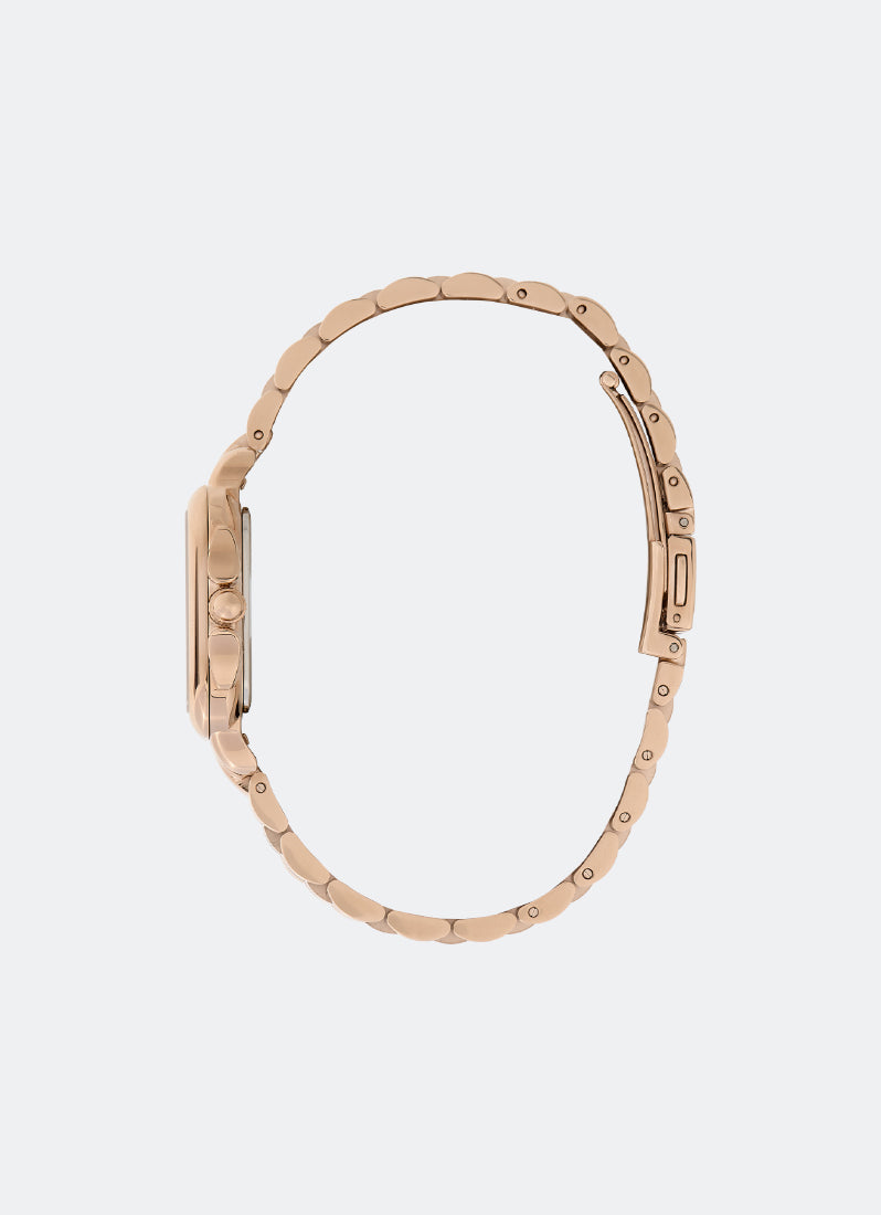 Jam Tangan Olivia Burton Grosvenor Blush Sunray Bracelet Watch 28mm - 24000085