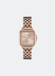 Jam Tangan Olivia Burton Grosvenor Blush Sunray Bracelet Watch 28mm - 24000085