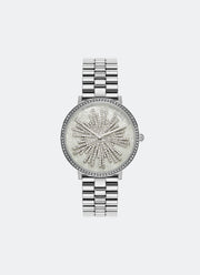 Jam Tangan Olivia Burton Ice Burst Silver & Light Grey Bracelet Watch 35mm - 24000187