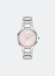 Jam Tangan Olivia Burton Lea Light Blush & Silver Bracelet Watch 34mm - 24000208