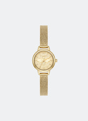Jam Tangan Olivia Burton Mini Bee Tonal Glitter Dial GP Mesh 23mm - 24000230