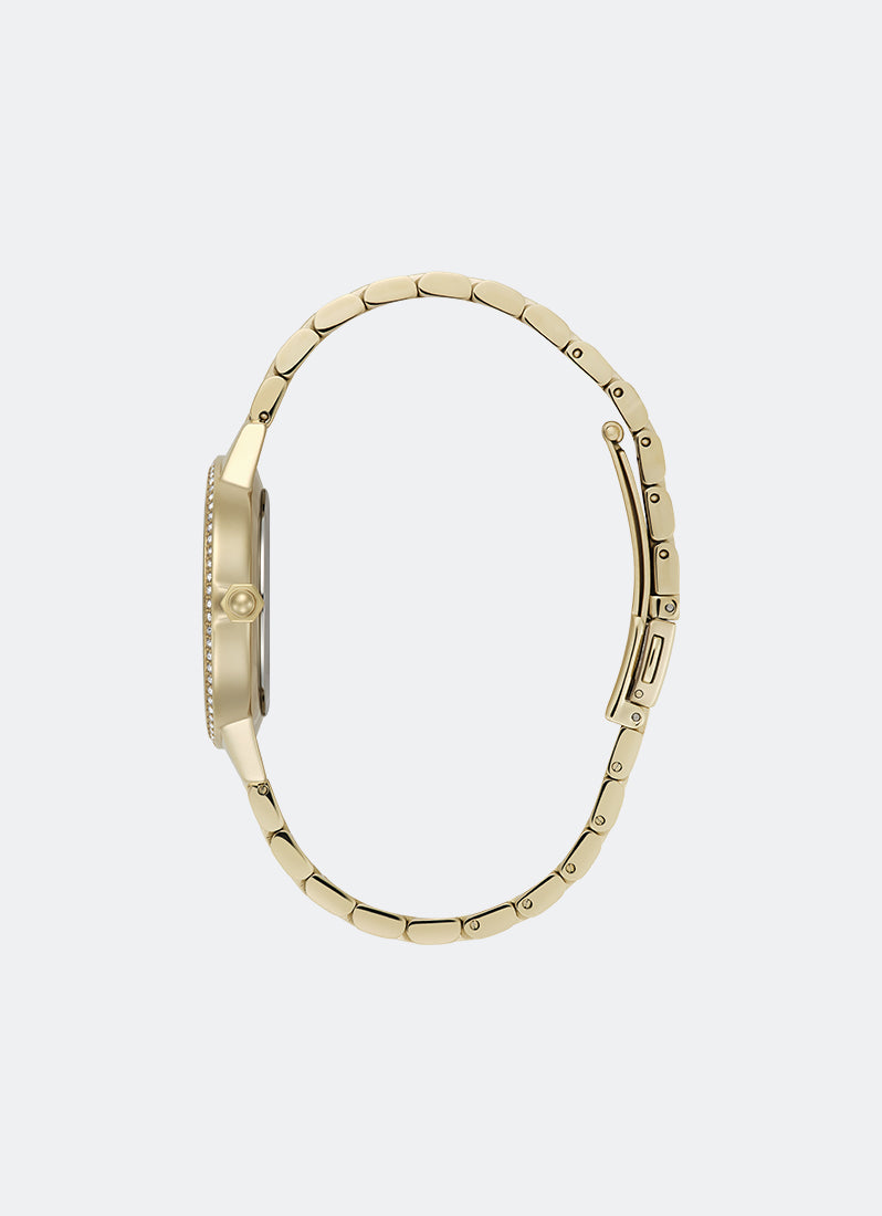 Jam Tangan Olivia Burton Modern Classics Captivate Pearlized & Crystal Dial, GP Case, GP Bracelet - 34mm 24000347