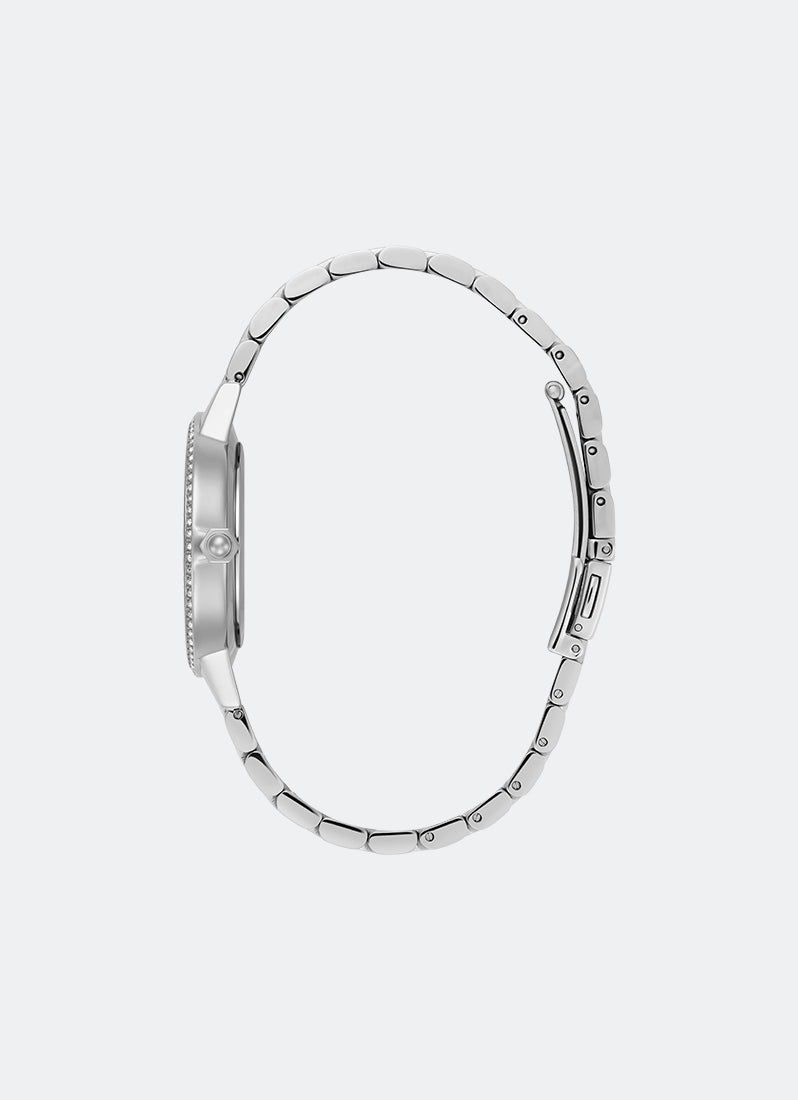 Jam Tangan Olivia Burton Modern Classics Captivate Pearlized & Crystal Dial, SS Case, SS Bracelet - 34mm 24000346