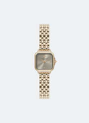 Jam Tangan Olivia Burton Soft Square Earl Grey Dial with North Star Details 5 Link Bracelet 20mm - 24000256
