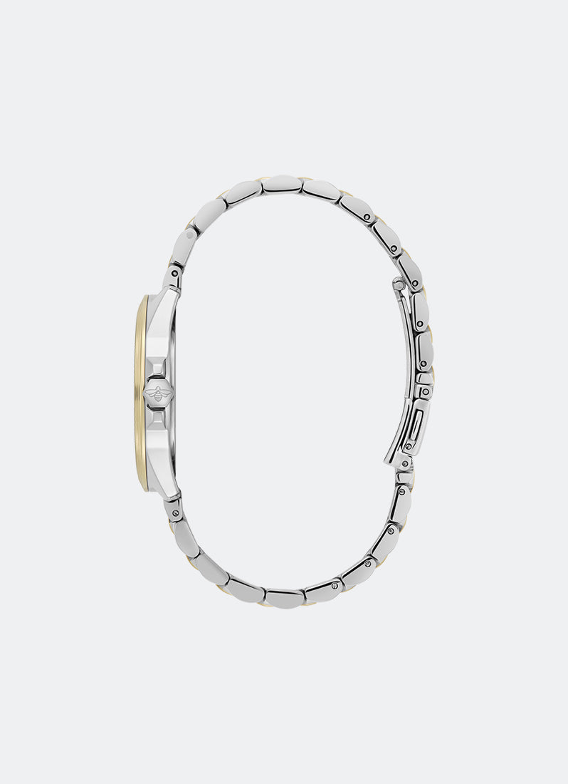 Jam Tangan Olivia Burton Sport Luxe Chiswick Green Sunray Dial, SS/GP Case, Two Tone SS/GP Bracelet - 36mm 24000333