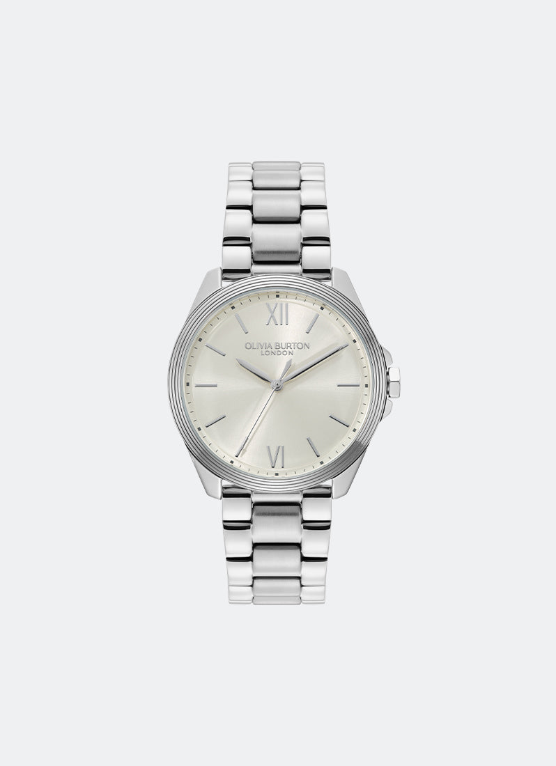 Jam Tangan Olivia Burton Sport Luxe Chiswick Ivory Sunray Dial, SS Case, SS Bracelet - 36mm 24000330