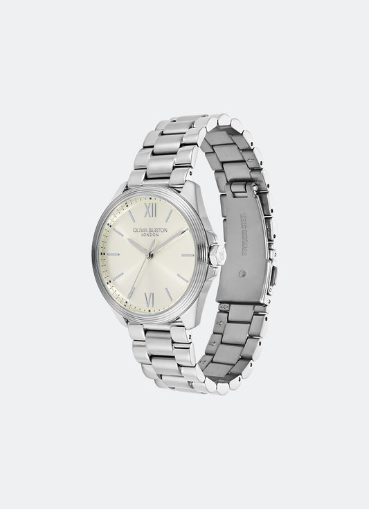 Jam Tangan Olivia Burton Sport Luxe Chiswick Ivory Sunray Dial, SS Case, SS Bracelet - 36mm 24000330