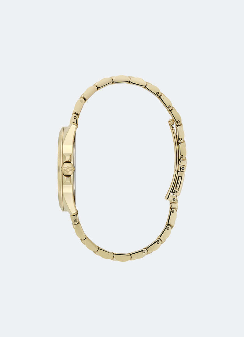 Jam Tangan Olivia Burton Sport Luxe Chiswick Navy Sunray Dial, GP Case, GP Bracelet - 36mm 24000331