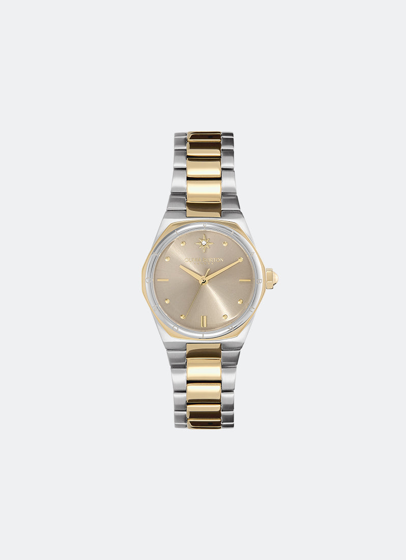 Jam Tangan Olivia Burton Sport Luxe Mini Hexa Neo Gold & Two Tone Bracelet 28mm 24000104