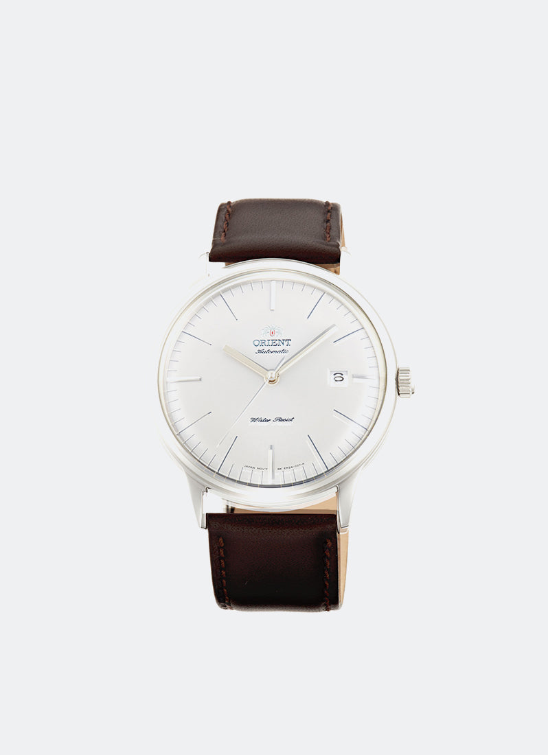 Jam Tangan Orient Classic Mechanical White Dial Leather Brown 40.5mm TAC0000EW
