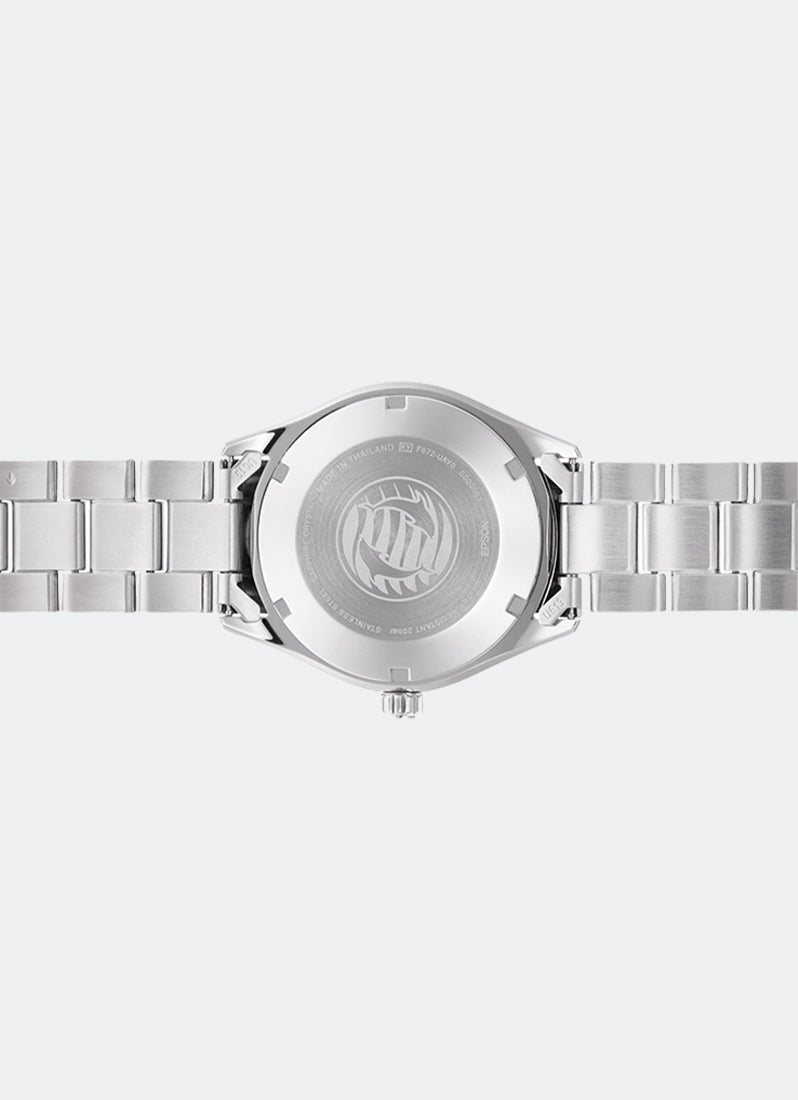 Jam Tangan Orient Mako Automatic 39.9mm Date White Dial Metal Silver RA-AC0Q03S