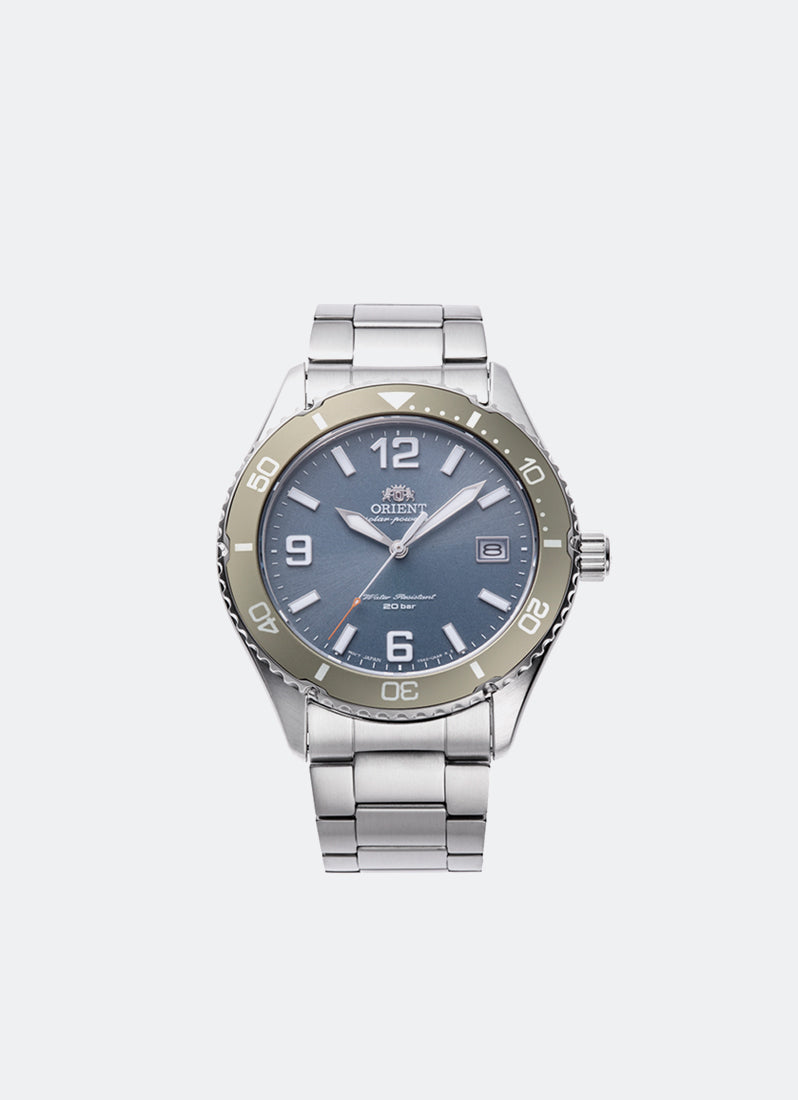 Jam Tangan Orient Sports Quartz Baby Blue Dial Metal 39.9mm RA-WJ0002L