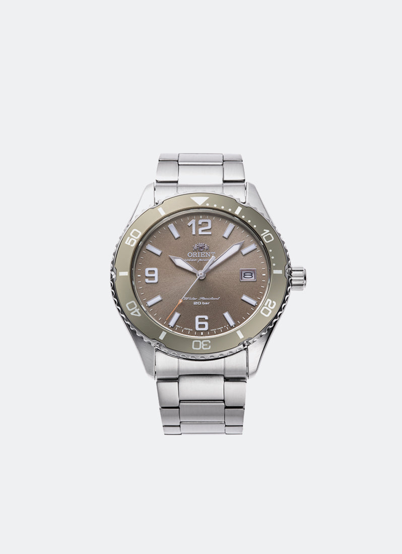 Jam Tangan Orient Sports Quartz Cocoa Brown Metal 39.9mm RA-WJ0004Y