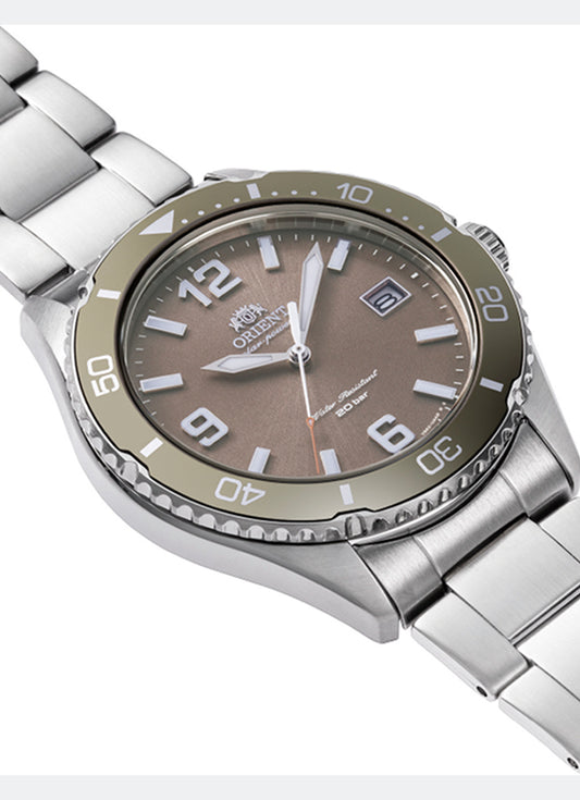 Jam Tangan Orient Sports Quartz Cocoa Brown Metal 39.9mm RA-WJ0004Y