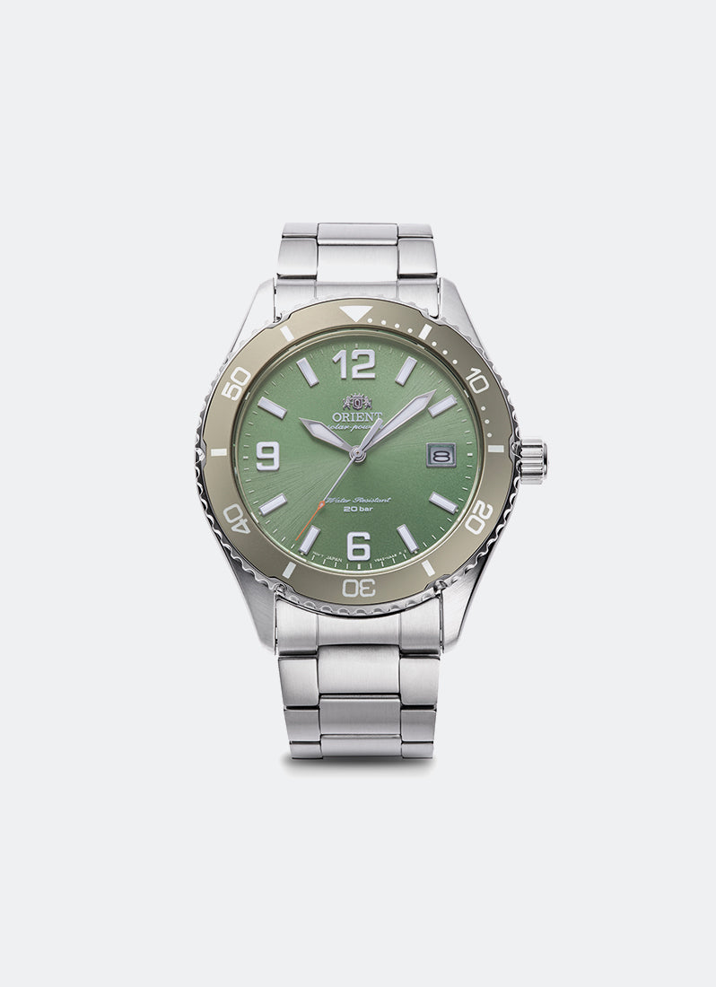 Jam Tangan Orient Sports Quartz Green Dial Metal 39.9mm RA-WJ0001E
