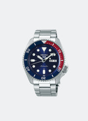 Jam Tangan Seiko 5 Sport Automatic Men Blue Dial Silver Stainless steel 42.5mm - SRPD53