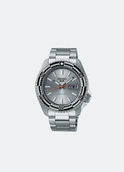 Jam Tangan Seiko 5 Sport Automatic Men Silver Dial Silver Bracelet 42.5mm SRPK09K1