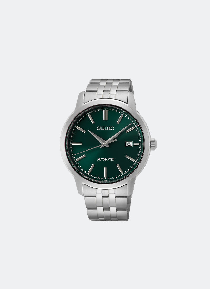 Jam Tangan Seiko Classic Automatic Men Green Dial Silver Stainless steel 41.2mm SRPH89K1