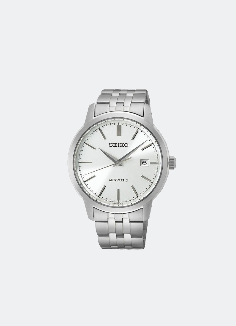 Jam Tangan Seiko Classic Automatic Men Silver Dial Silver Stainless steel 41.2mm SRPH85K1