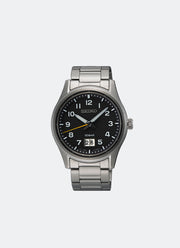 Jam Tangan Seiko Conceptual Men Black Dial Silver Stainless steel 39.5mm - SUR569